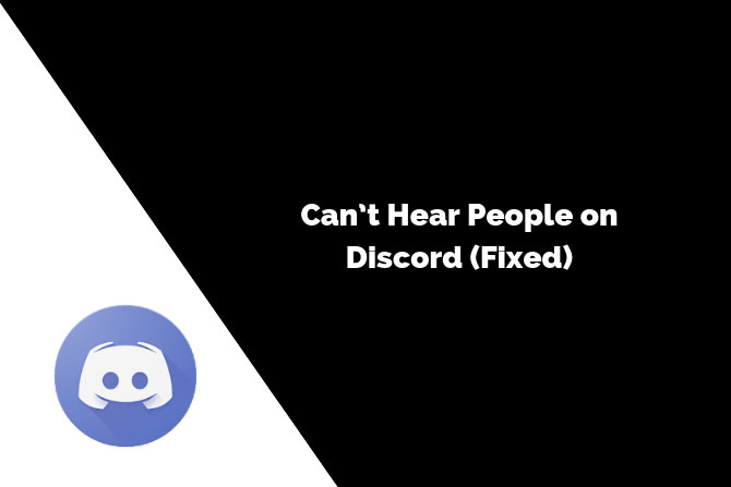 cant hear people in discord